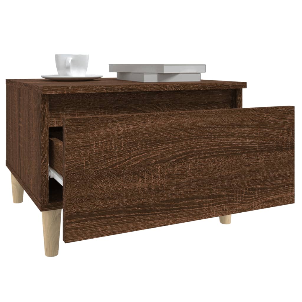 Beistelltisch Weiß 50x46x35 cm Holzwerkstoff