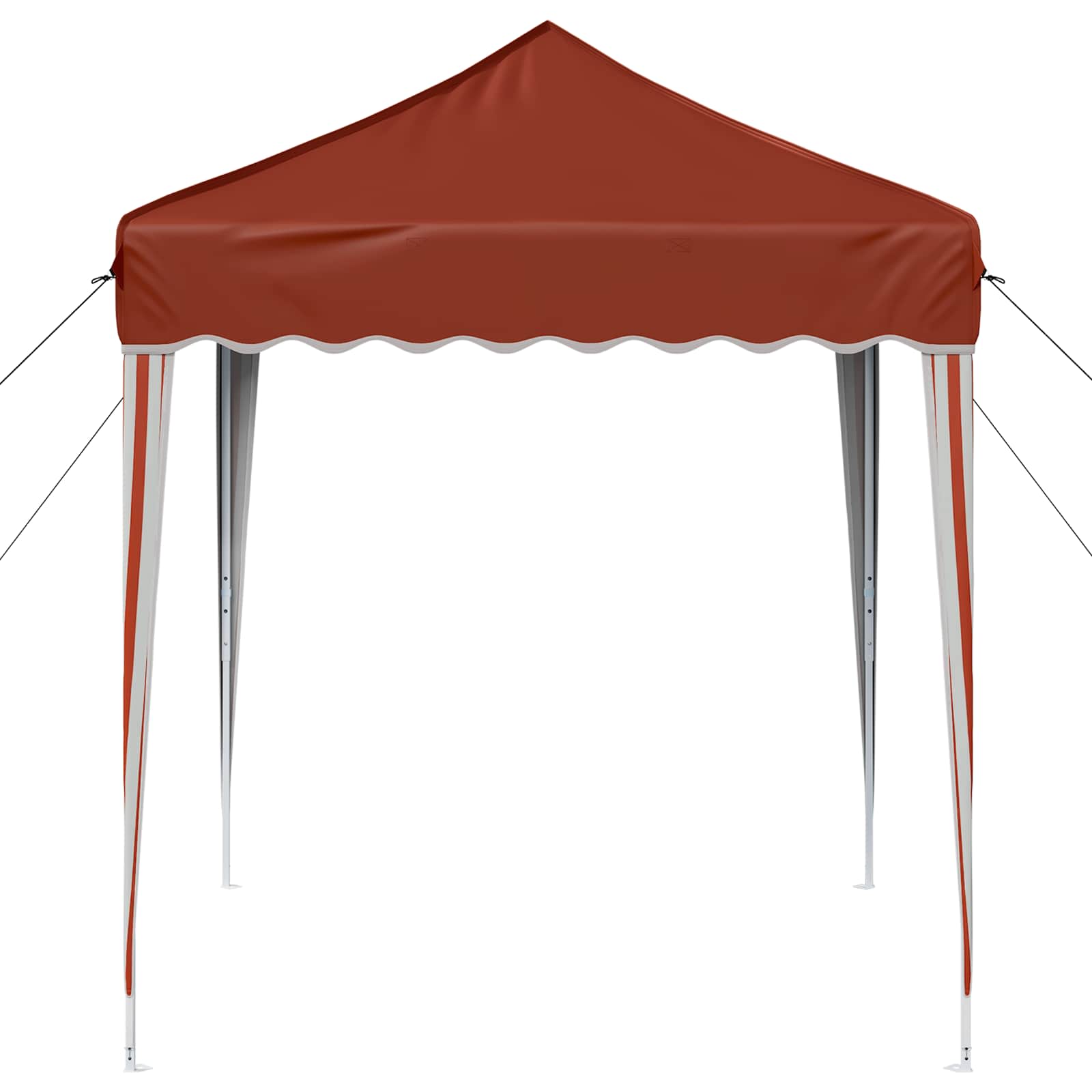 Pop-up Partyzelt 195 x 195 x 245 cm Creme Oxford-Stoff