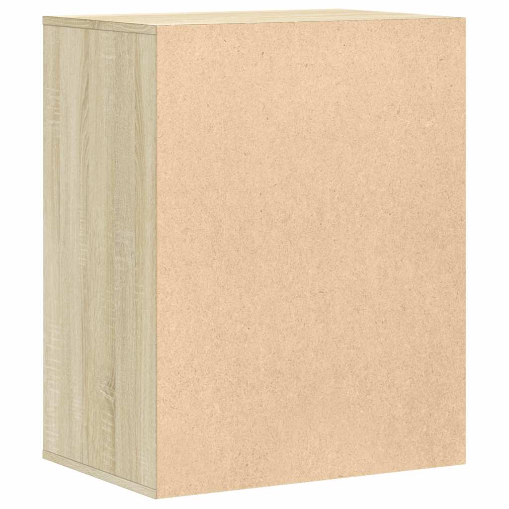 Schubladenschrank Schwarz Eichen-Optik 41 x 40 x 58 cm