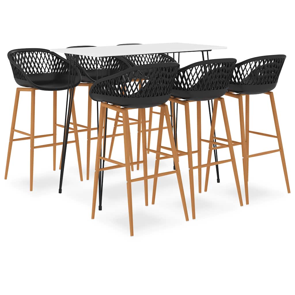 7-tlg. Bar-Set Schwarz