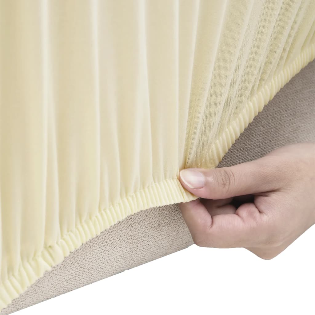 Stretch-Sofahusse Schwarz Polyester-Jersey