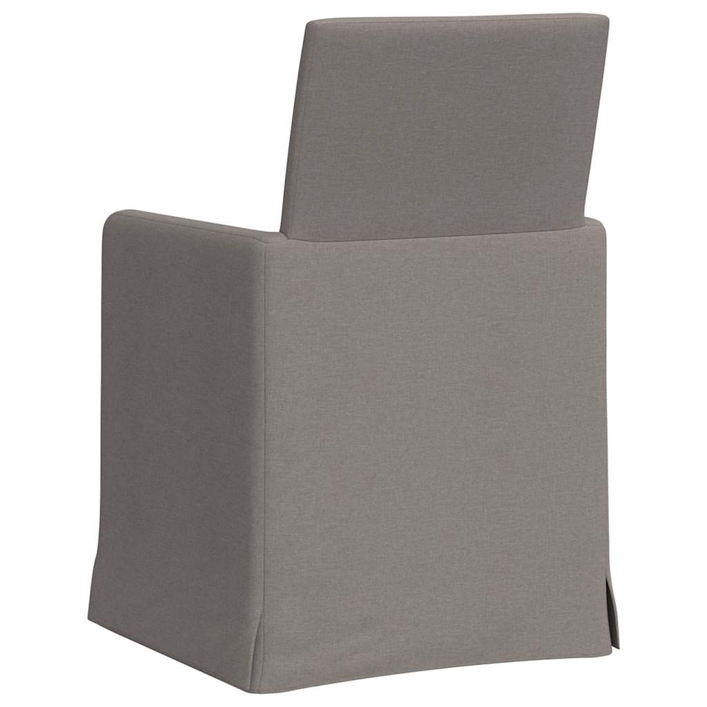 Esszimmerstühle 2 pcs Hellgrau 57 x 67 x 95 cm Stoff