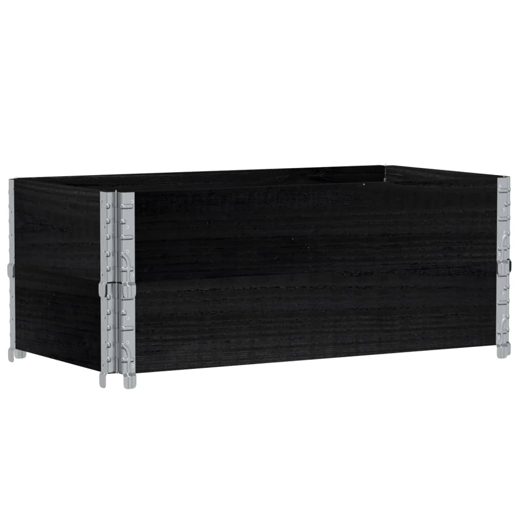 Pflanzkasten Grau 150x100 cm Massivholz Kiefer
