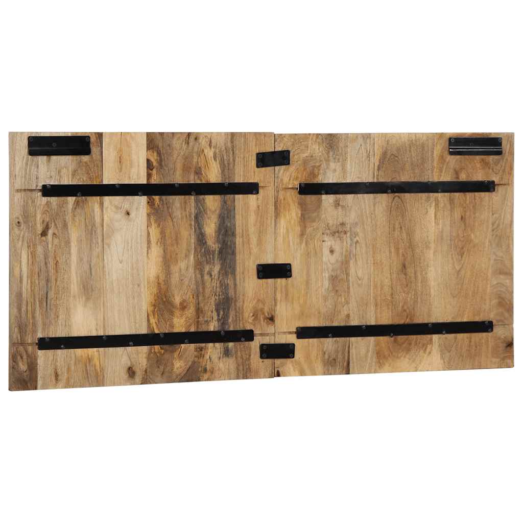 Kopfteil Mehrfarbig 160 cm Massivholz Altholz