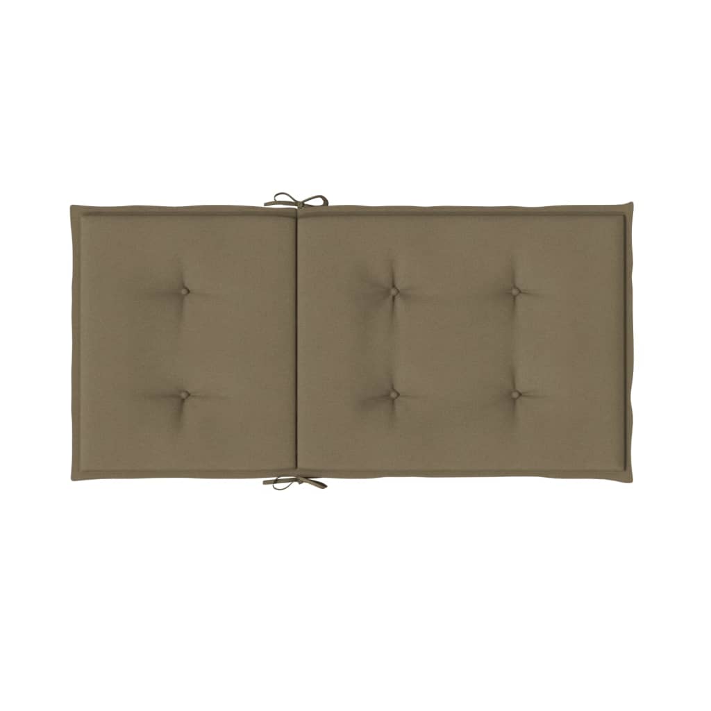 Niedriglehner-Auflagen 2 Stk Melange Anthrazit 100x50x7cm Stoff