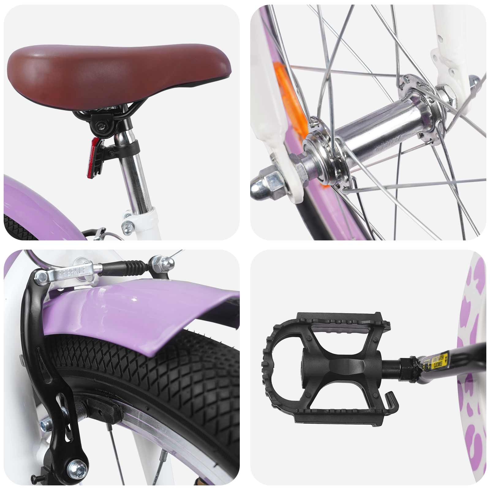 Kinderfahrrad Mit Stützrädern 12 Zoll für 2-4 Jahre alt Rosa