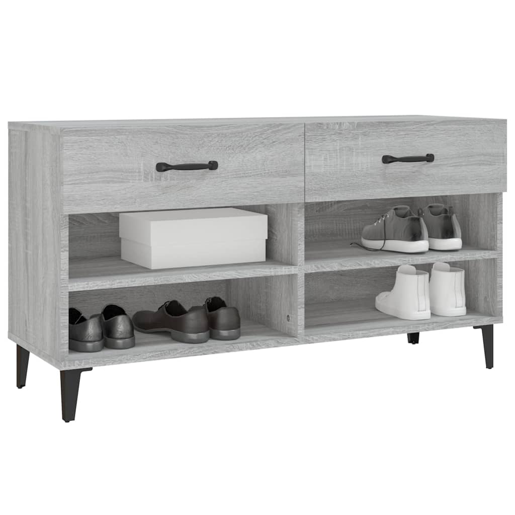 Schuhschrank Weiß 102x35x55 cm Holzwerkstoff