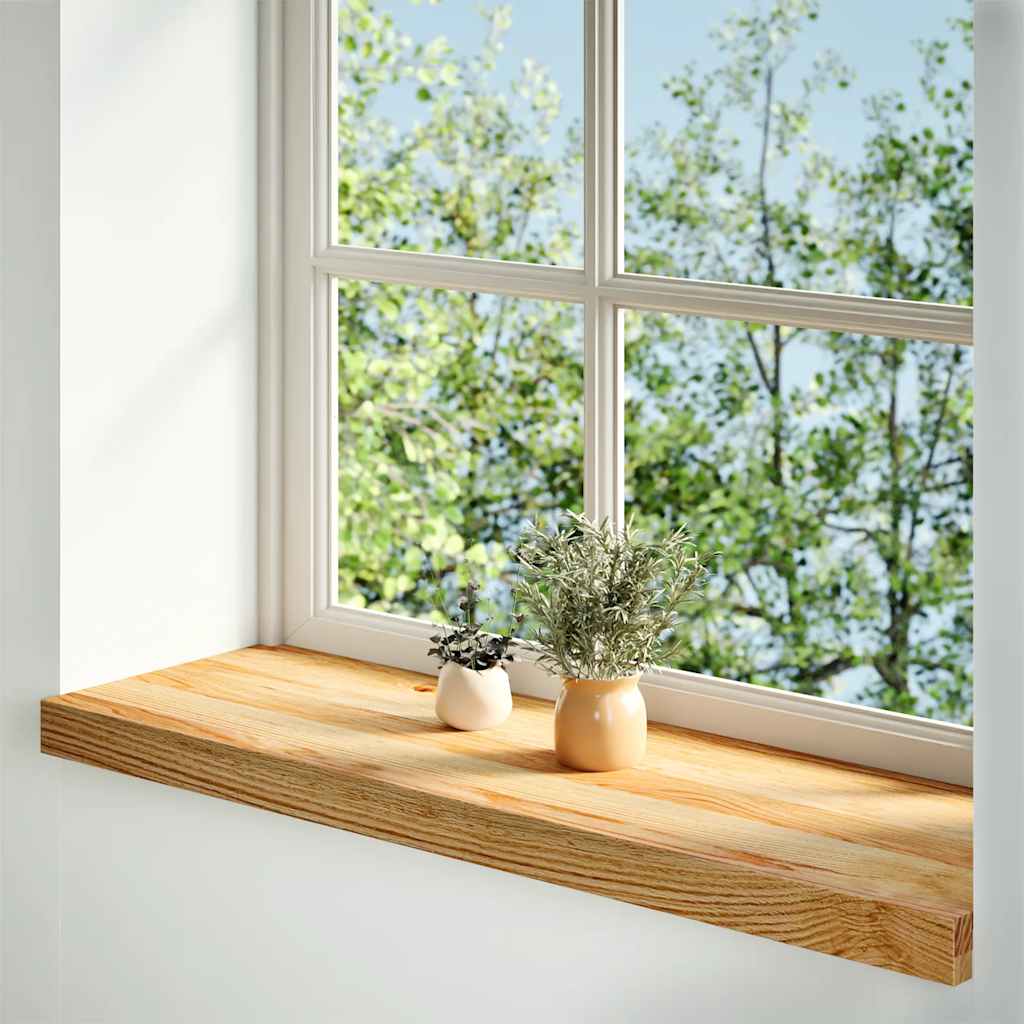 Fensterbänke 2 Stk. Unbehandelt 160x25x2 cm Massivholz Eiche