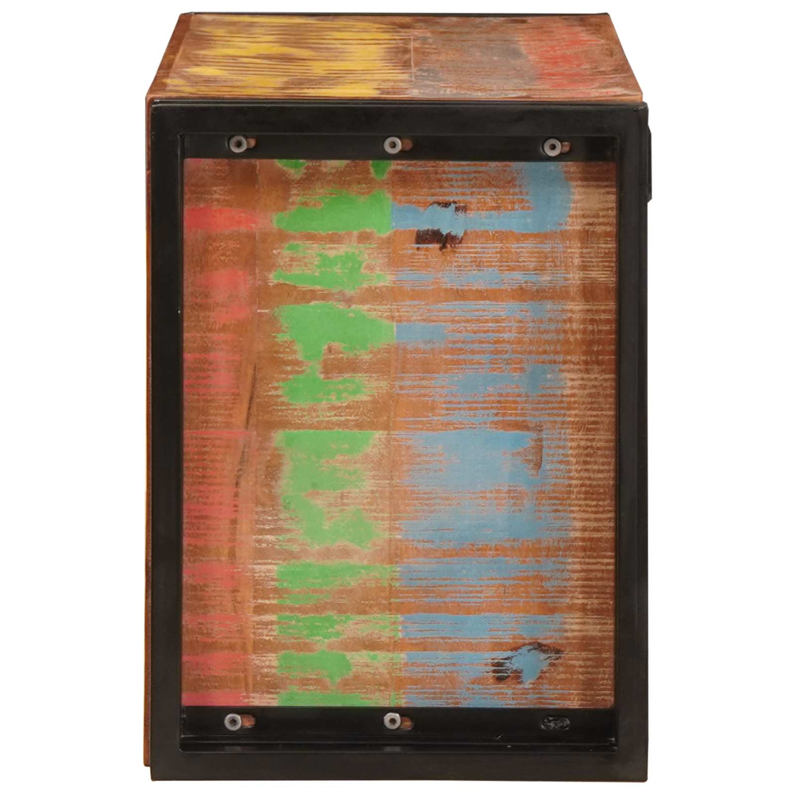 Weinregal Braun 60 x 45 x 33 cm Massives grobes Mangoholz