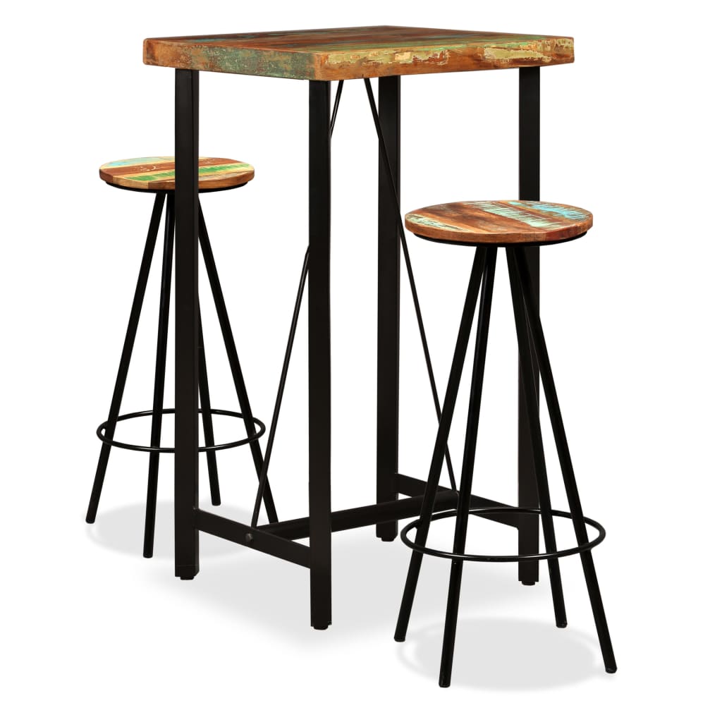 5-tlg. Bar-Set Altholz Massiv