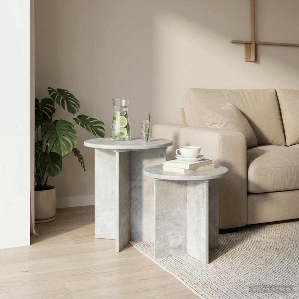 Beistelltisch-Set mit Speicher 2 pcs Holzwerkstoff