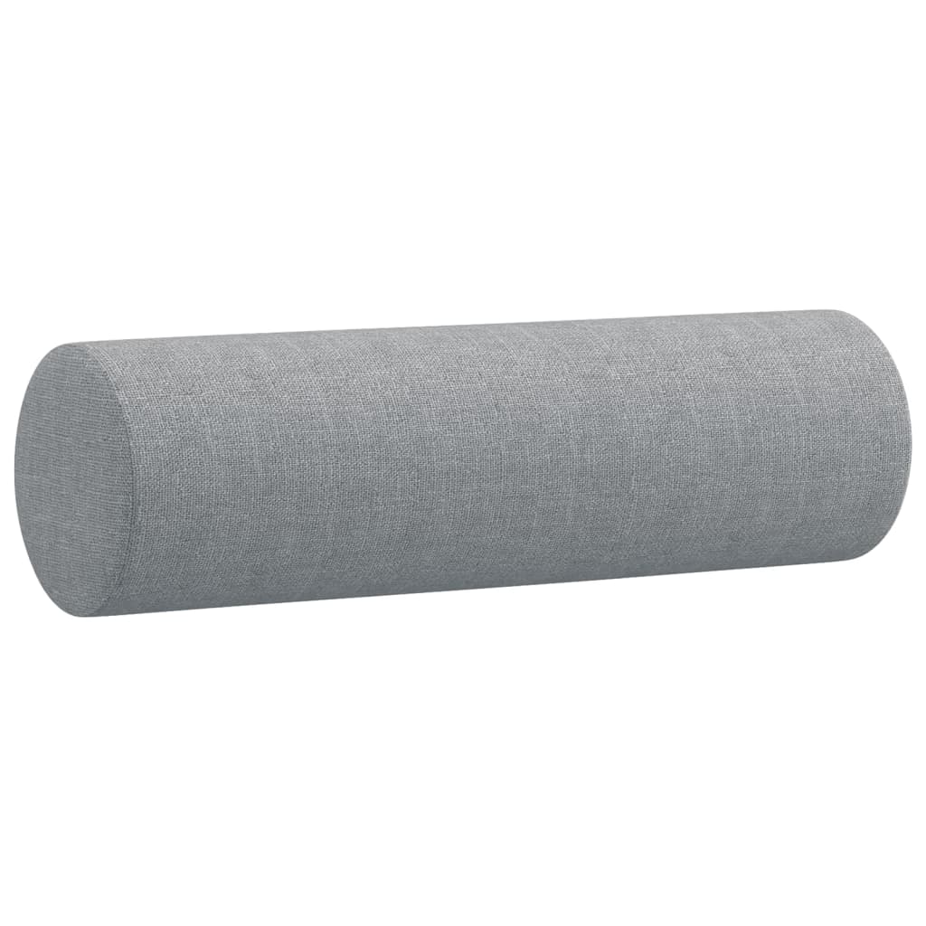 4-tlg. Sofagarnitur mit Kissen Taupe Stoff