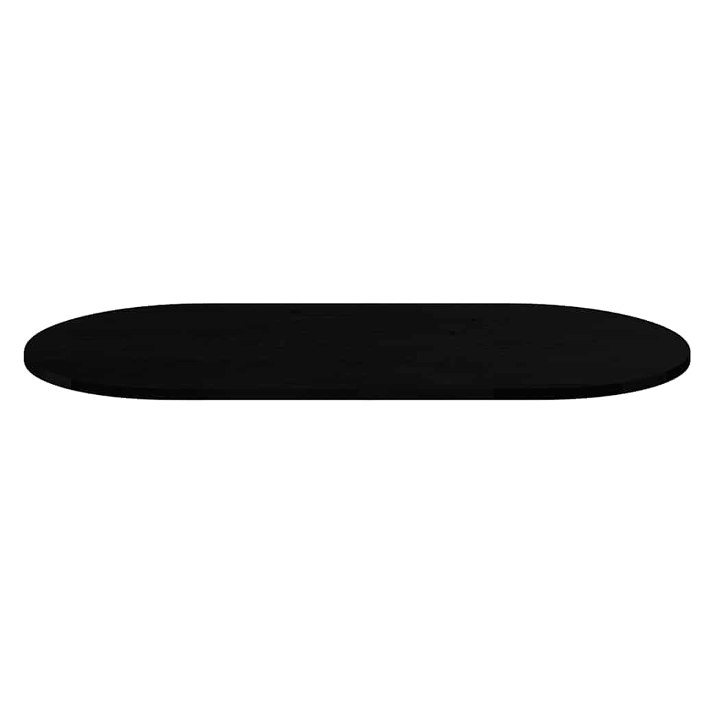 Tischplatte 80x40x2 cm Massivholz Eiche Oval