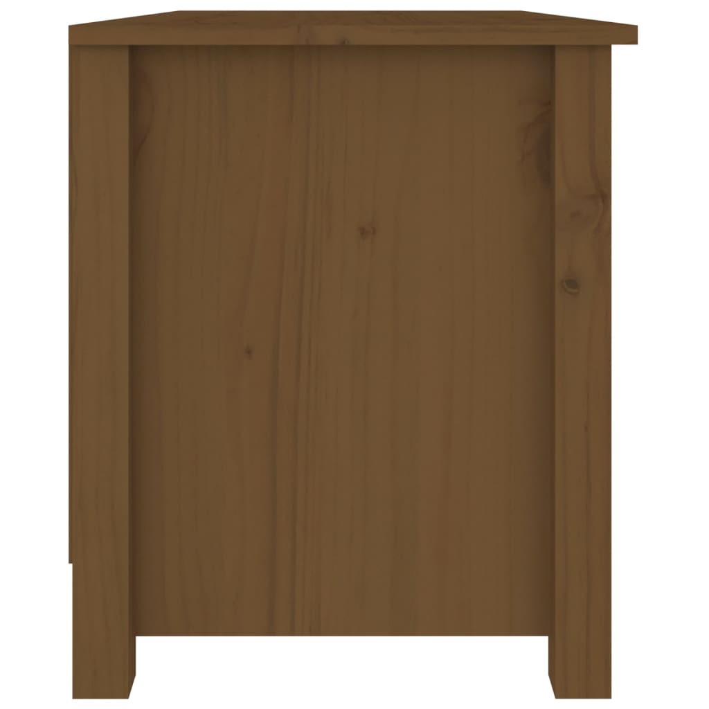 Schuhbank Weiß 70x38x45,5 cm Massivholz Kiefer
