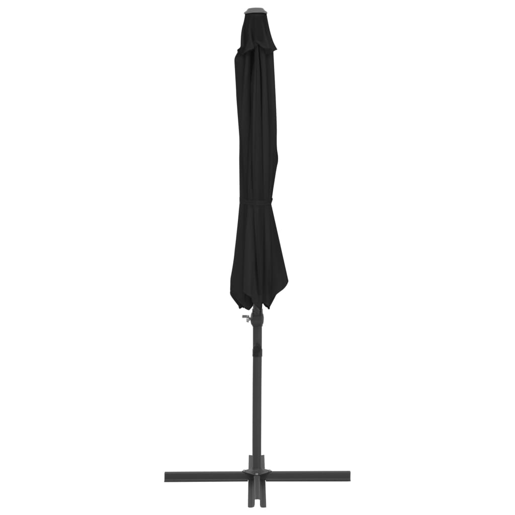 Ampelschirm mit Stahl-Mast 250x250 cm Bordeauxrot