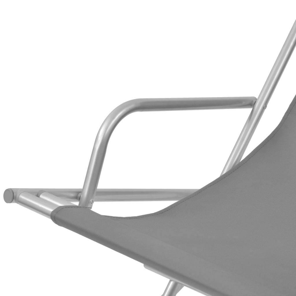 Schaukelstühle 2 Stk. Stahl Grün