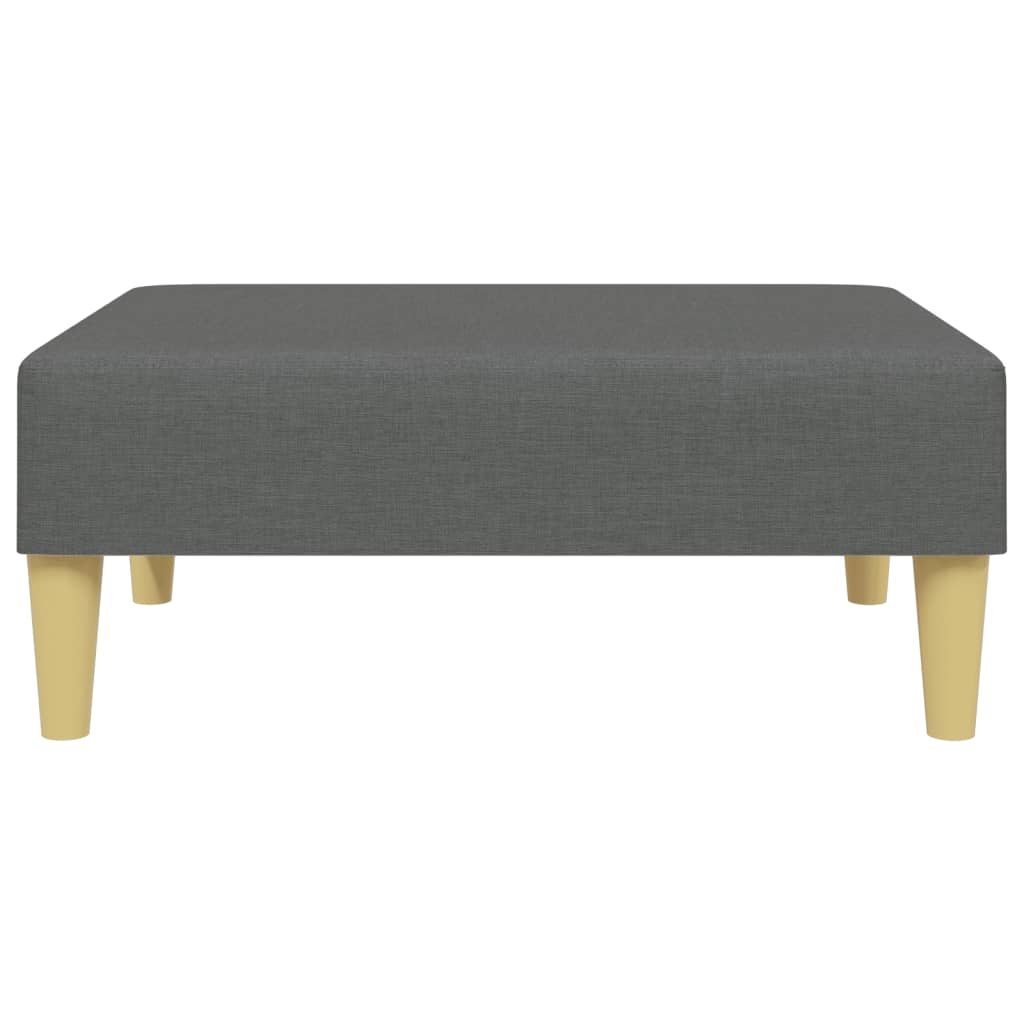 Fußhocker Hellgrau 77x55x31 cm Stoff