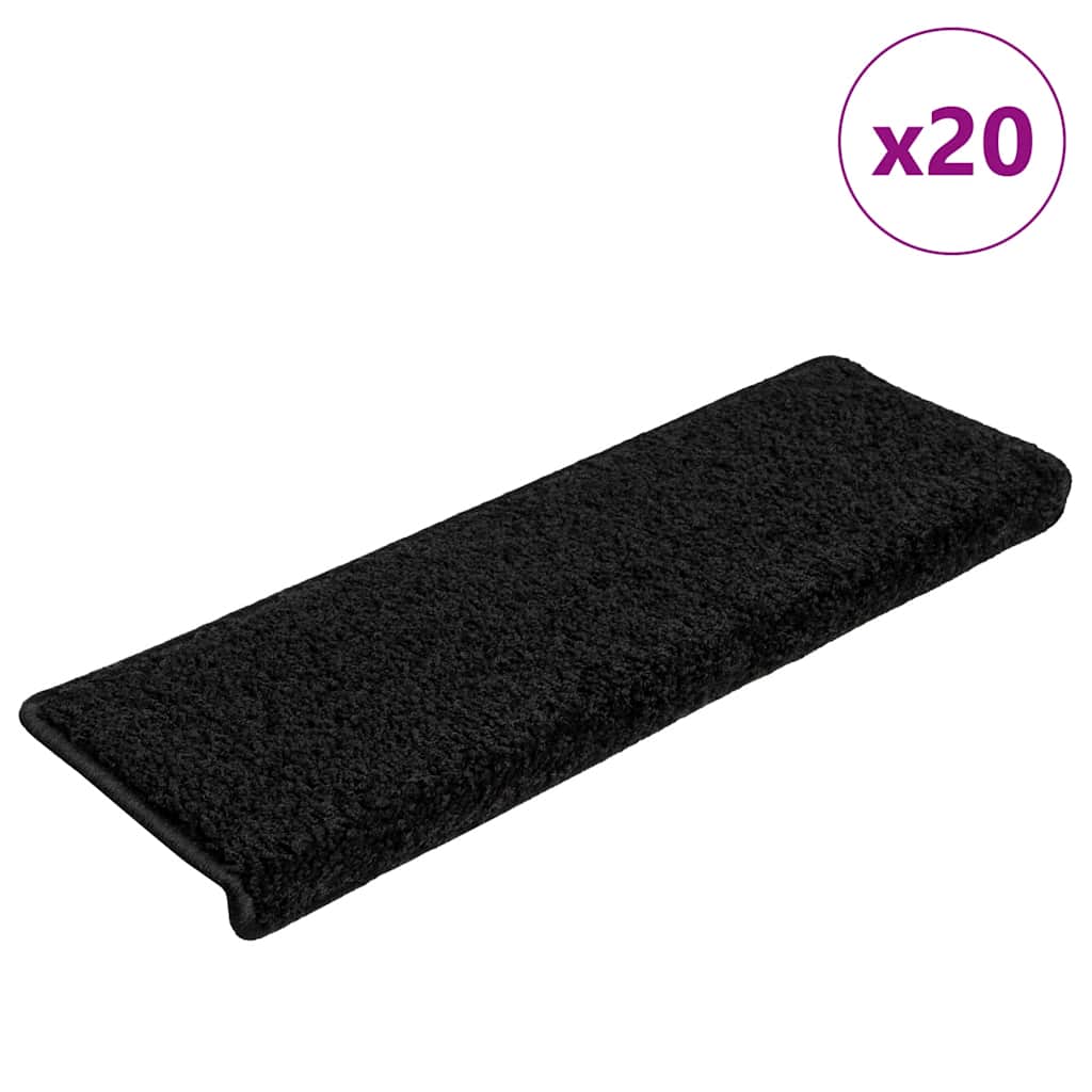 Stufenmatten 15 Stk. 65x21x4 cm Grau Rechteckiger Rand