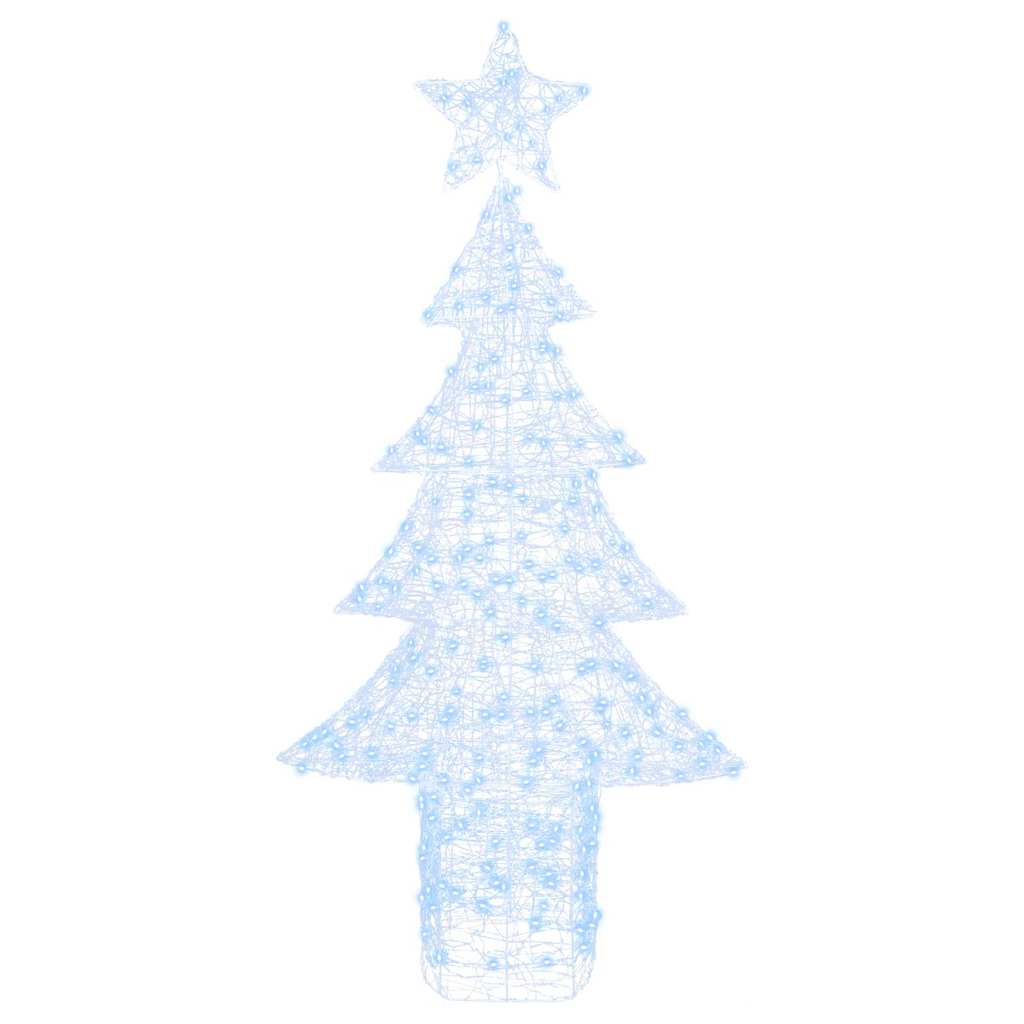 Weihnachtsbaum mit 100 LEDs Warmweiß 120 cm Acryl