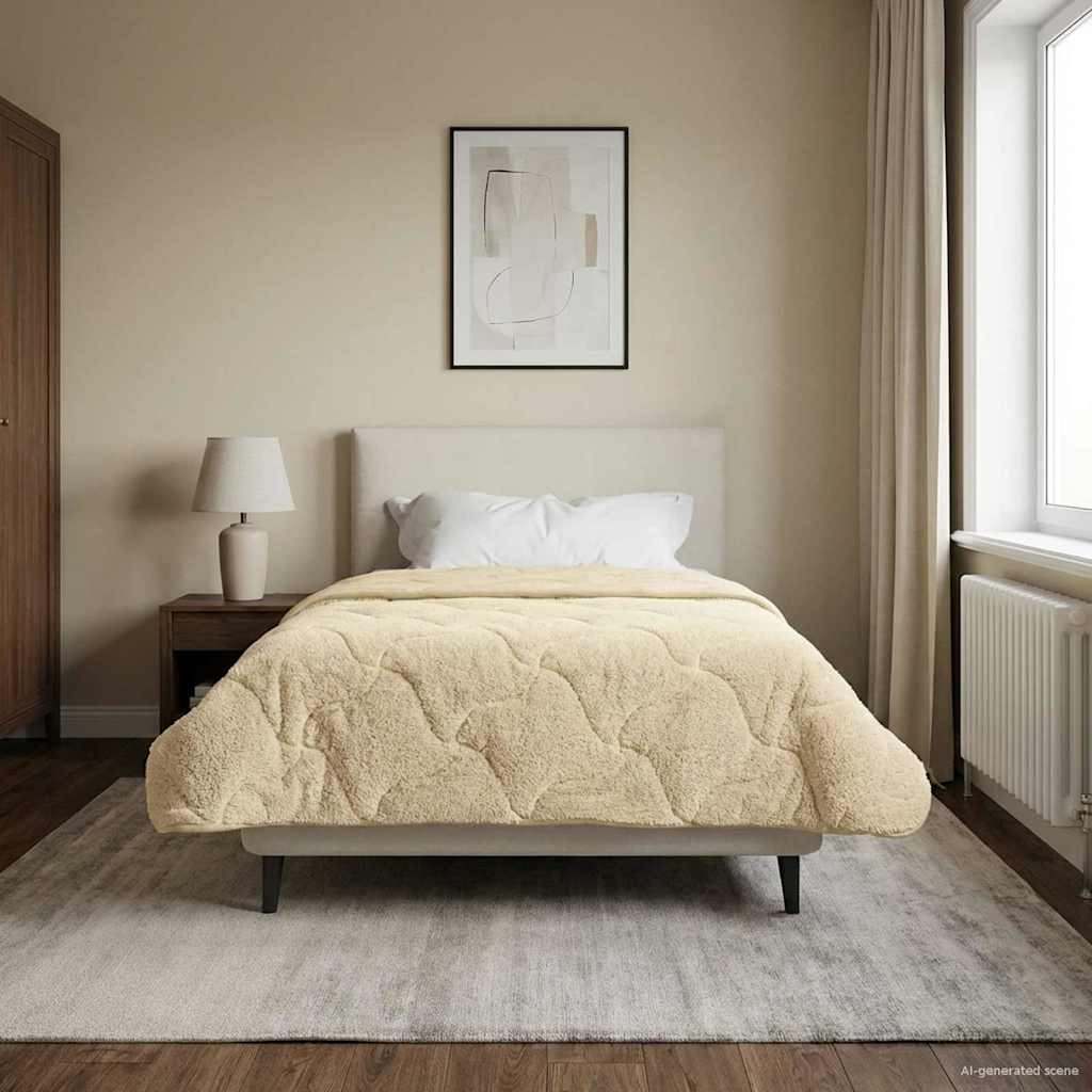 Ganzjahresbettdecke Gepolstert Anthrazit 135 x 200 cm