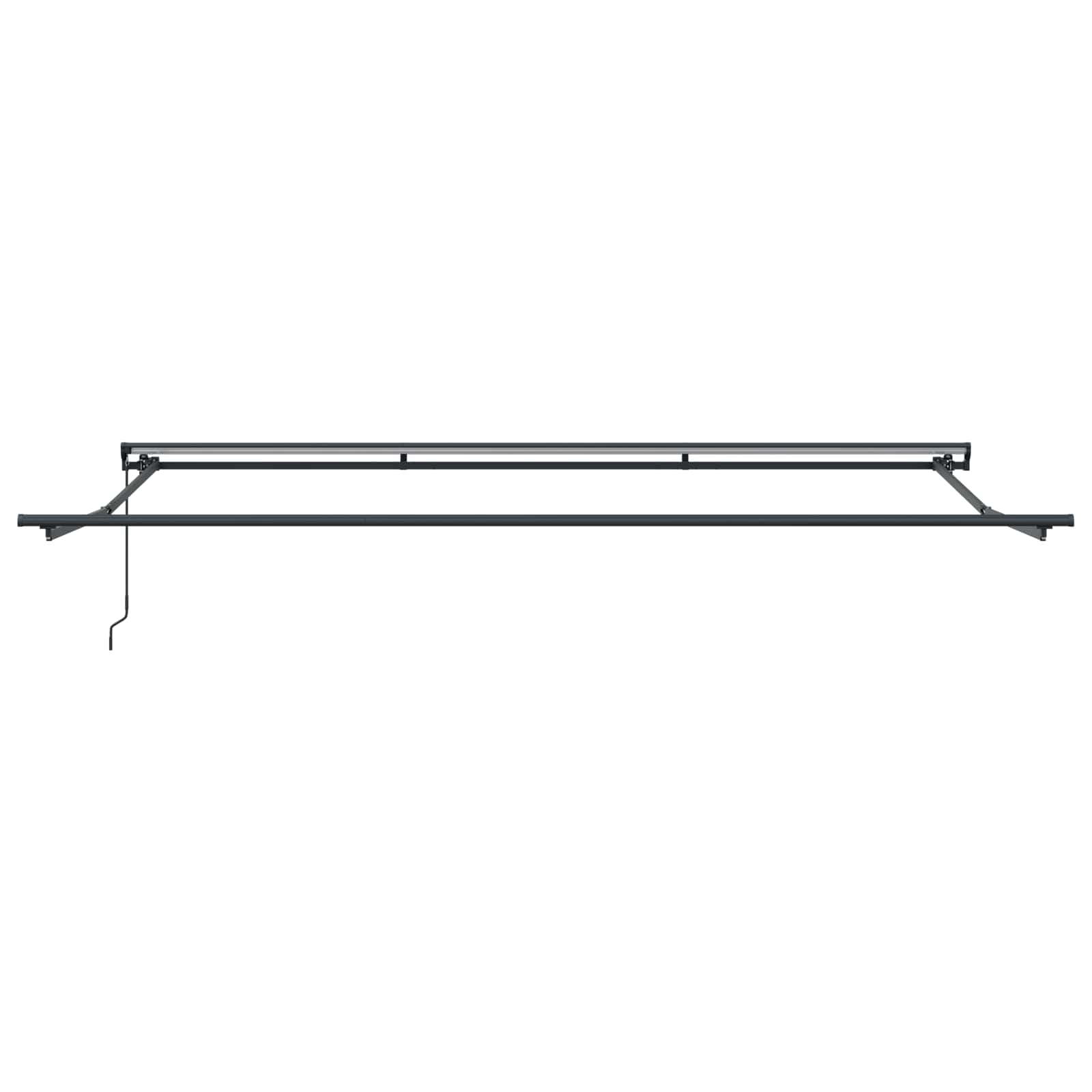 Markisenrahmen Verstellbar Weiß 2,5 x 2 m Stahl
