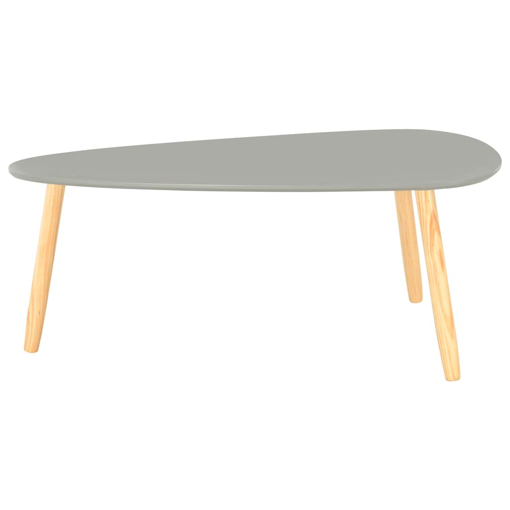 2-tlg. Couchtisch-Set Massivholz Kiefer Weiß