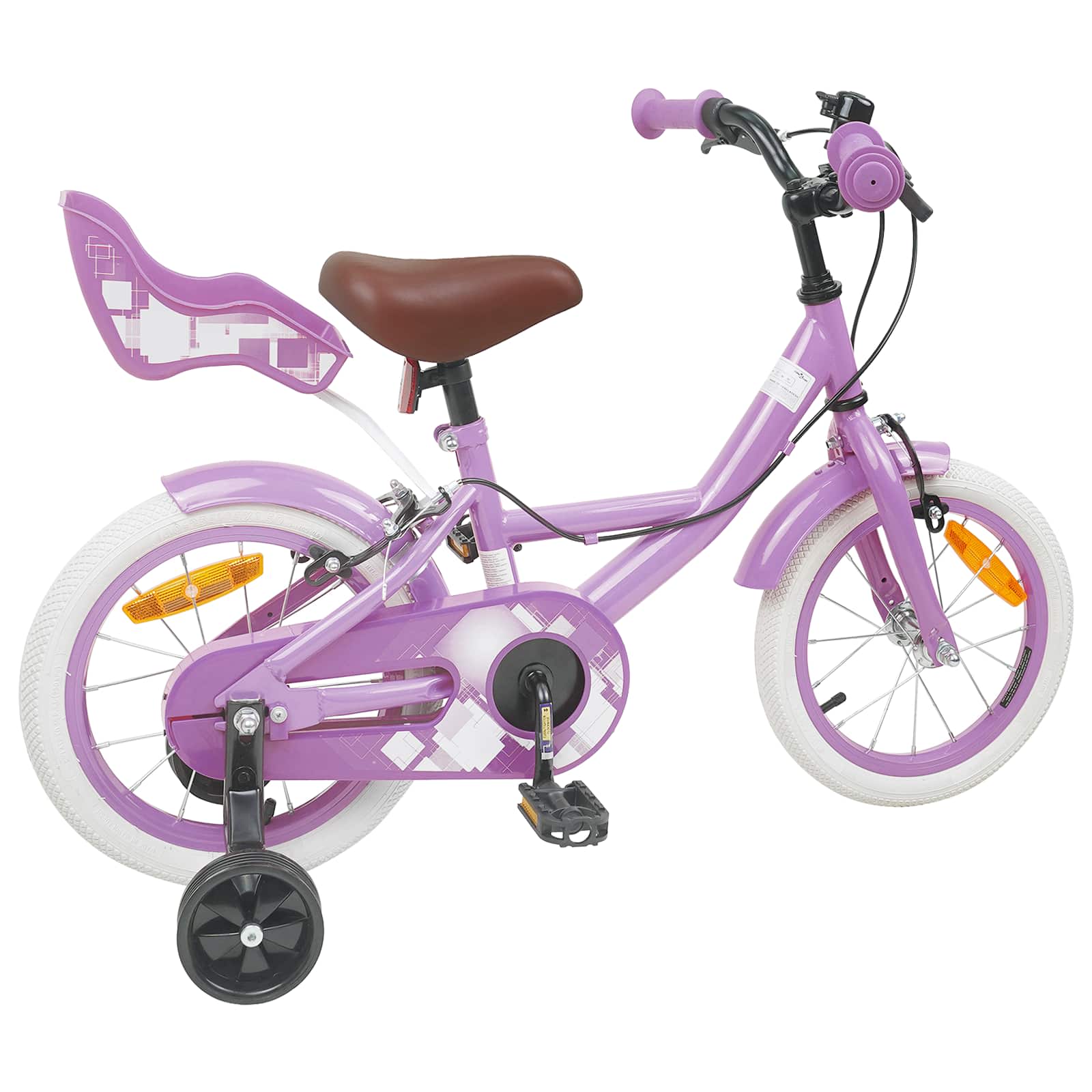 Kinderfahrrad 12 Zoll für 2-4 Jahre alt Hellrosa