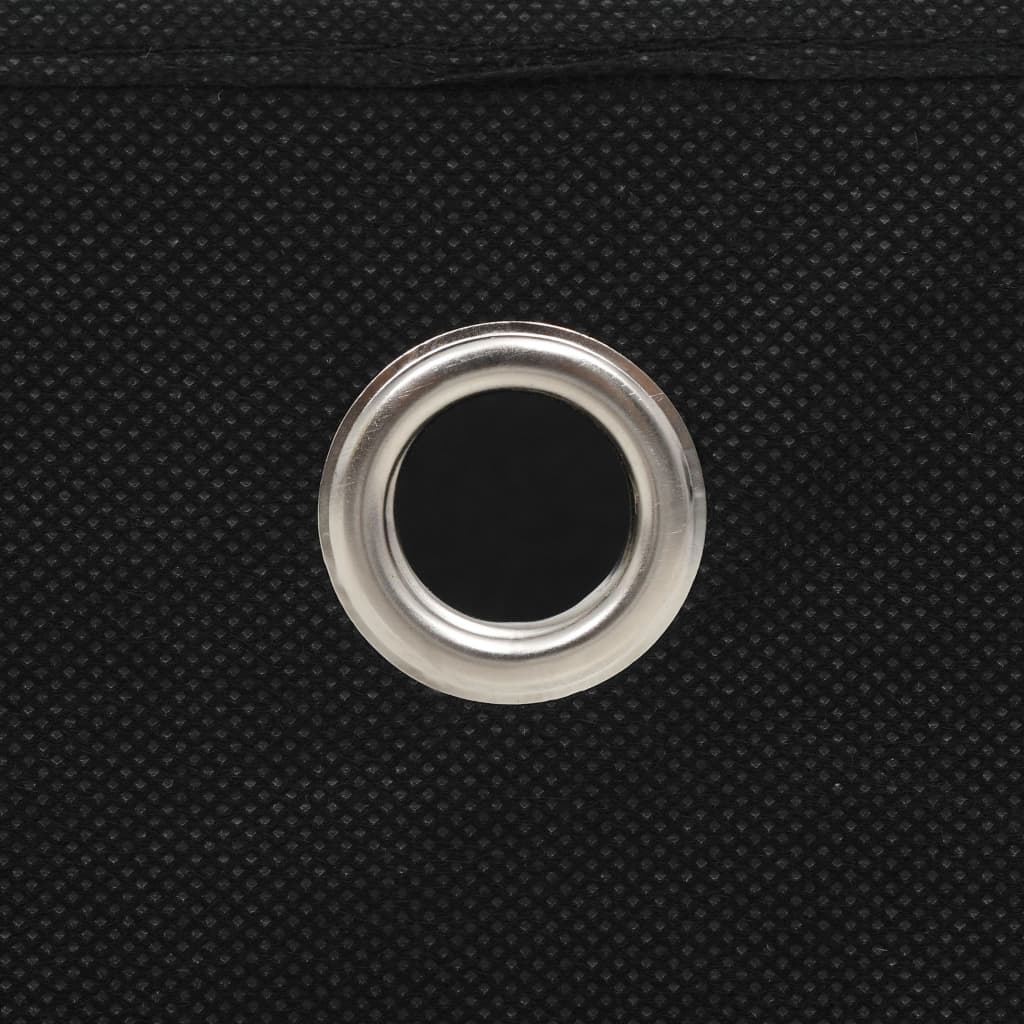 Aufbewahrungsboxen mit Deckeln 10 Stk. 28x28x28 cm Schwarz