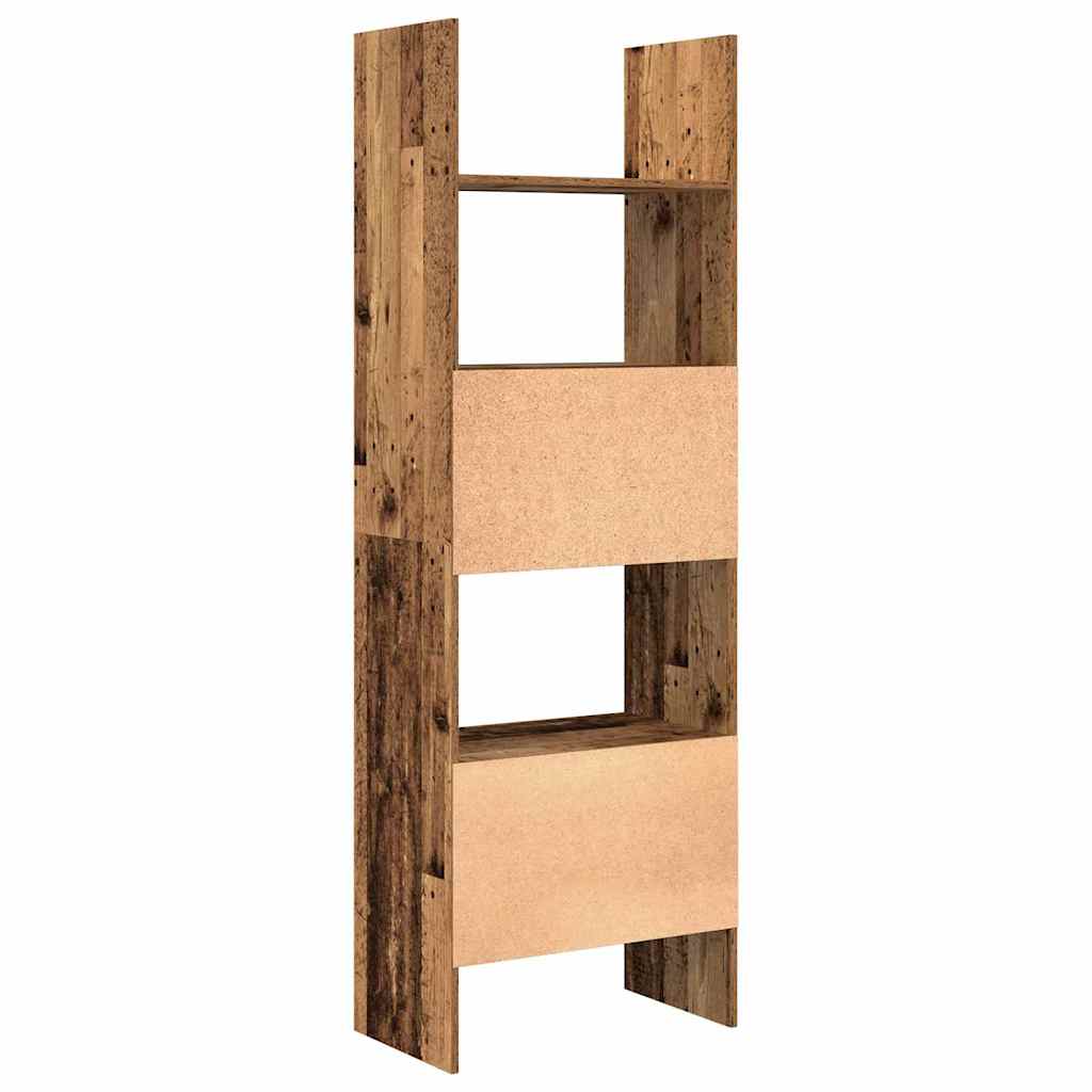 Bücherregal Weiß 60x35x180 cm Holzwerkstoff