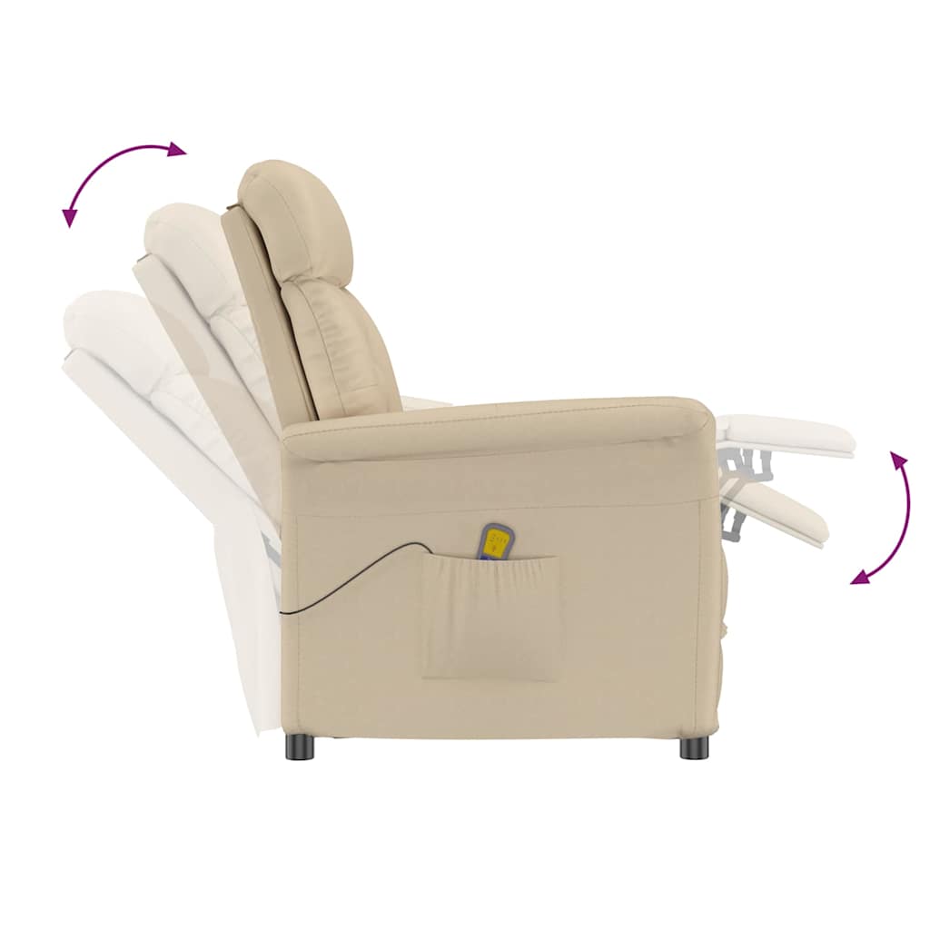 Massagesessel Braun 96,5 x 70,5 x 95 cm Mikrofaser