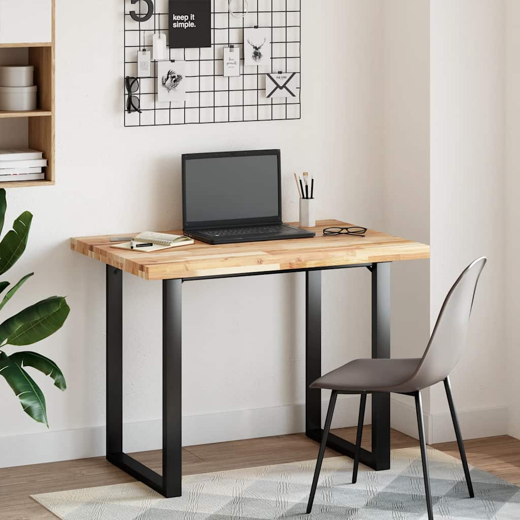 Tischplatte Rechteckig 60x50x2 cm Massivholz Akazie
