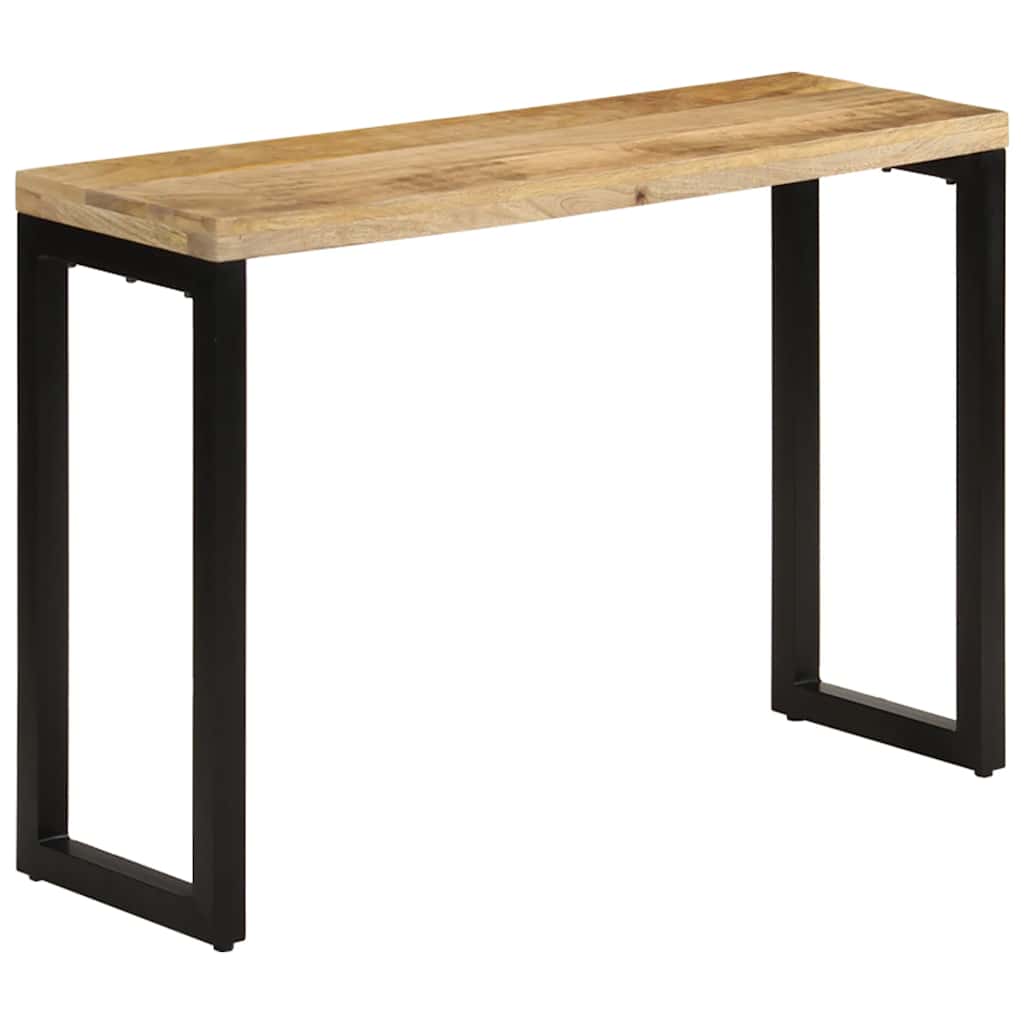 Konsolentisch 120x35x76 cm Stahl und Massivholz Mango