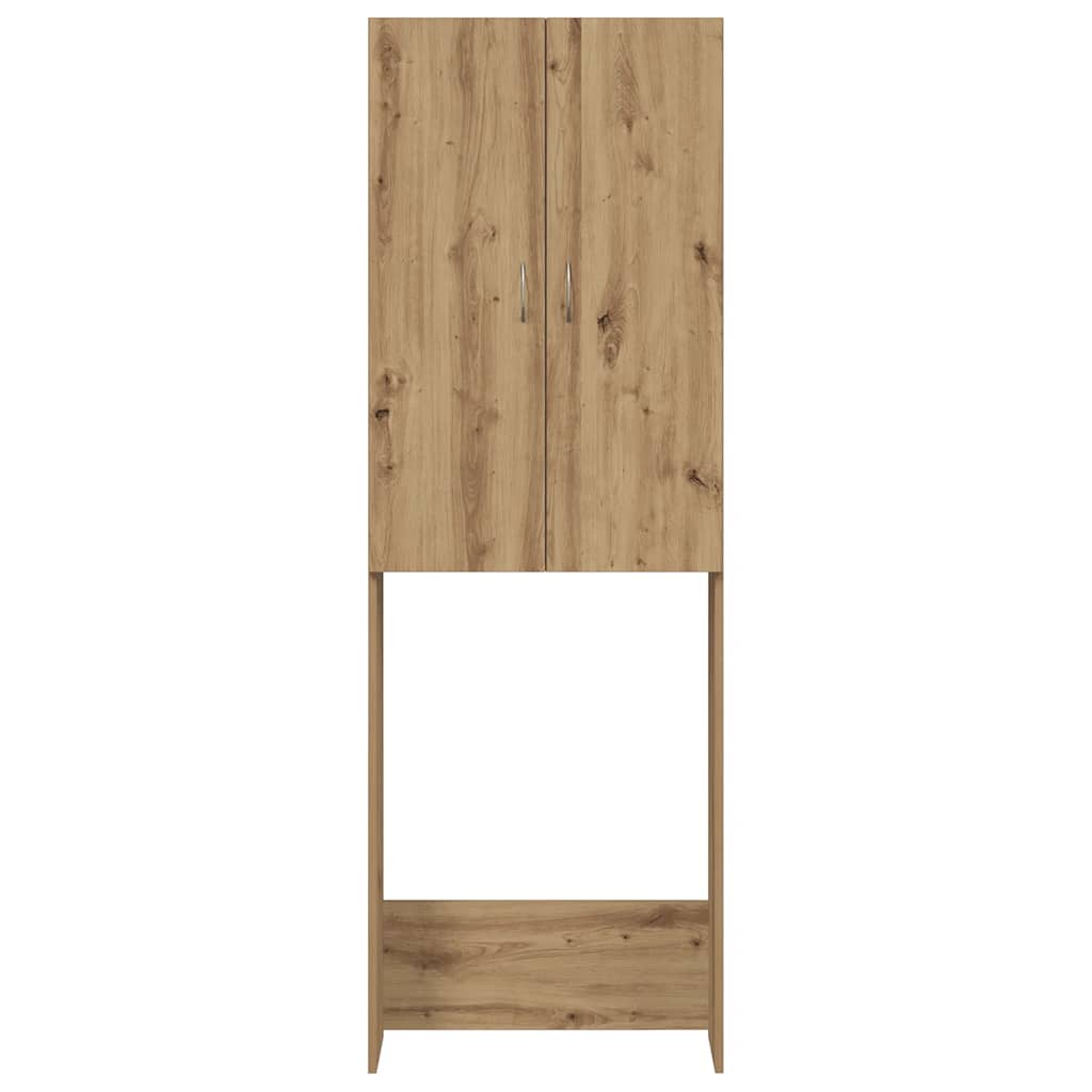 Waschmaschinenschrank Weiß 64x25,5x190 cm