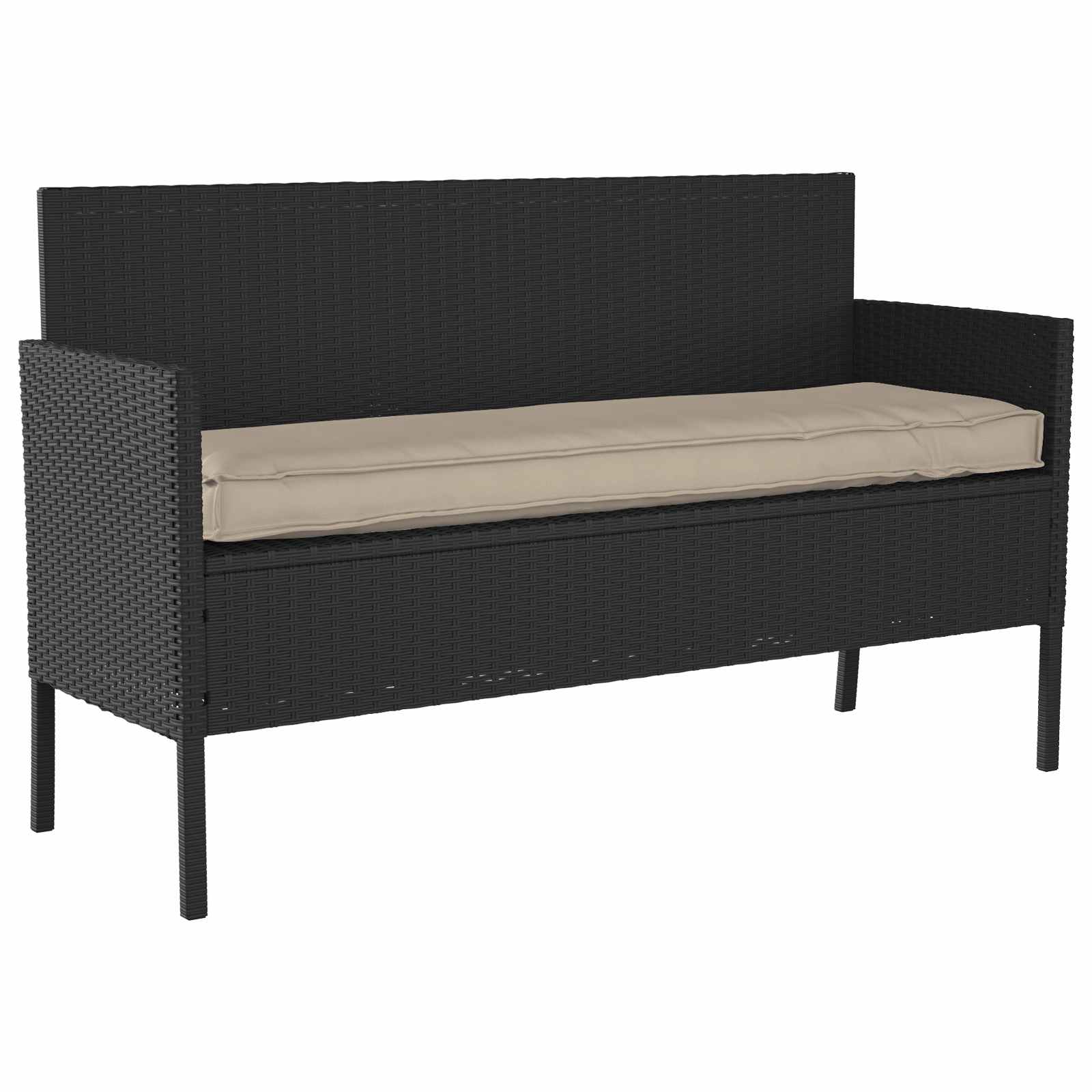 Kissen Anthrazit 140 x 40 x 8 cm Oxford-Stoff