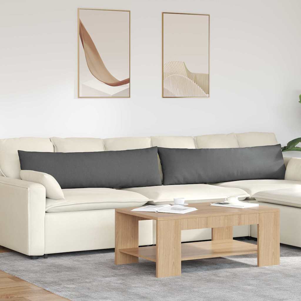 Sofakissen 2 pcs Hellgrau 50 x 30 cm Stoff