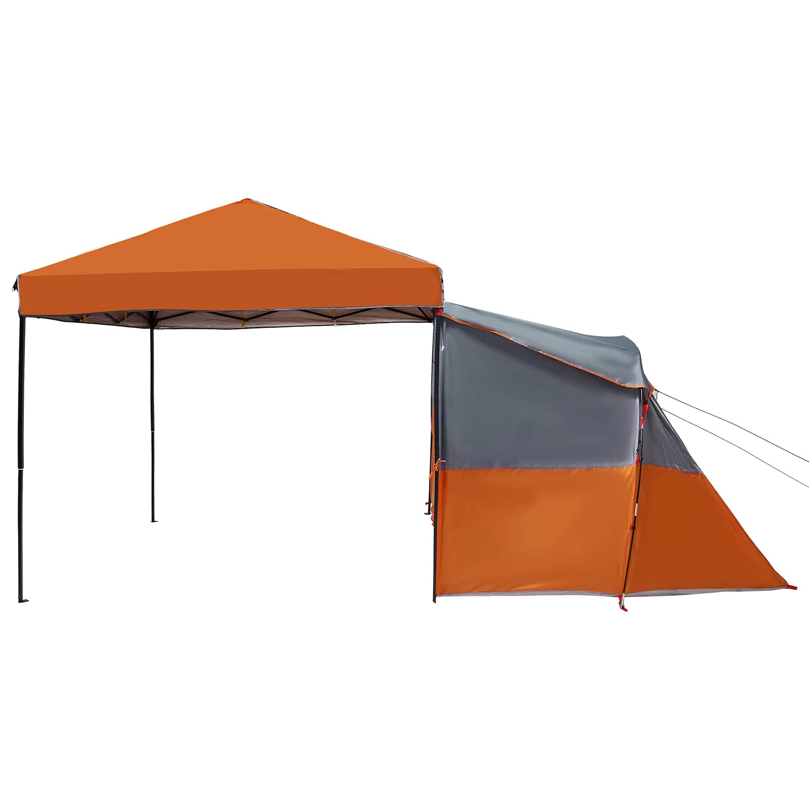 Camping-Zelt-Set mit Dach 2 pcs Blau Taffeta und Stoff
