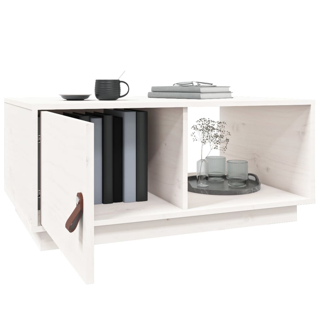 Couchtisch 80x50x35,5 cm Massivholz Kiefer