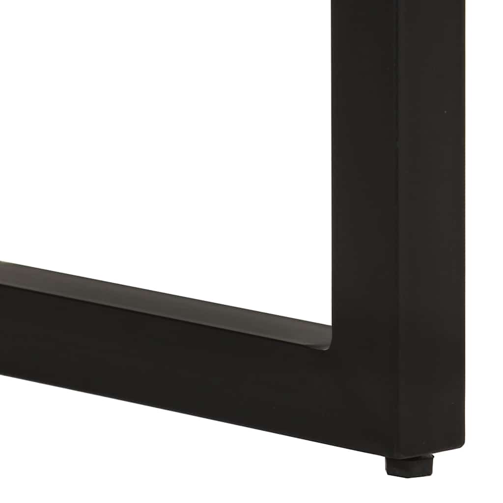Konsolentisch 120x35x76 cm Stahl und Massivholz Mango