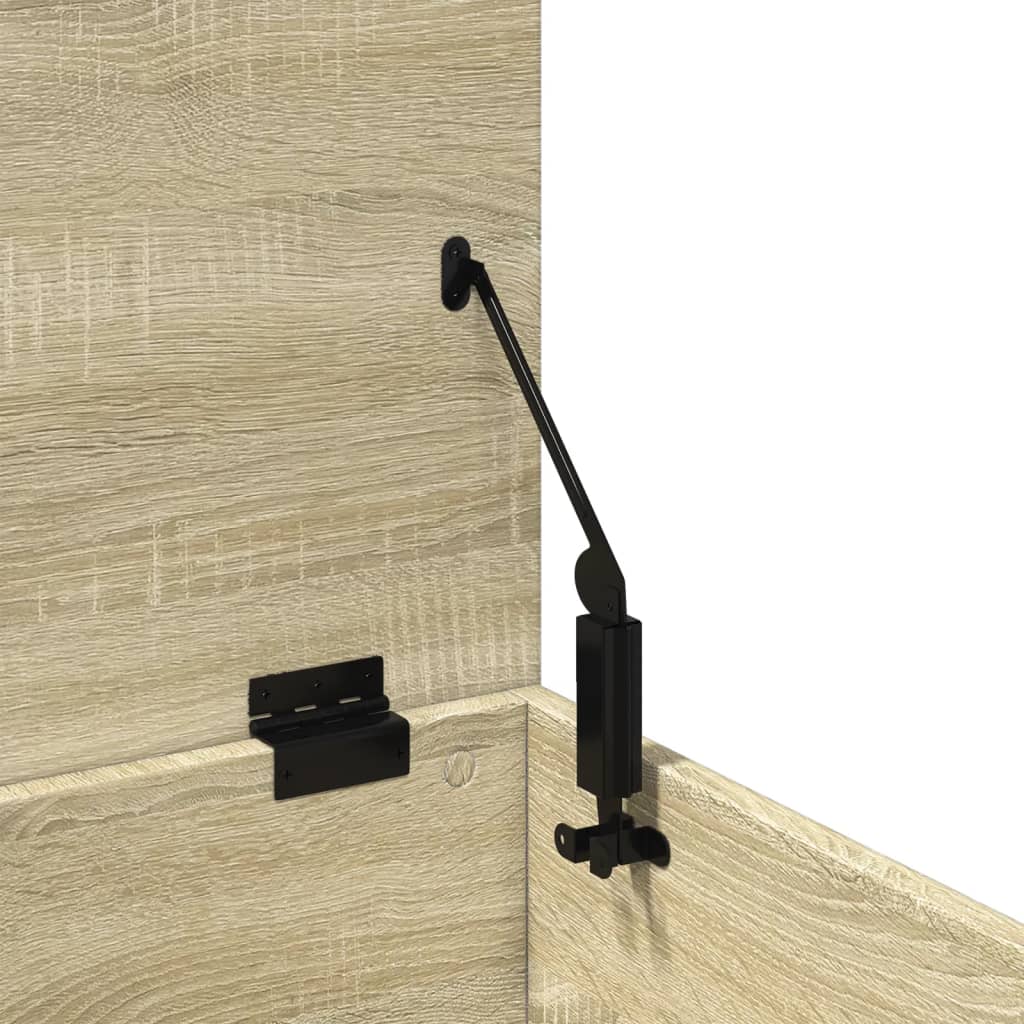 Aufbewahrungstruhe Weiß 84x42x46 cm Holzwerkstoff