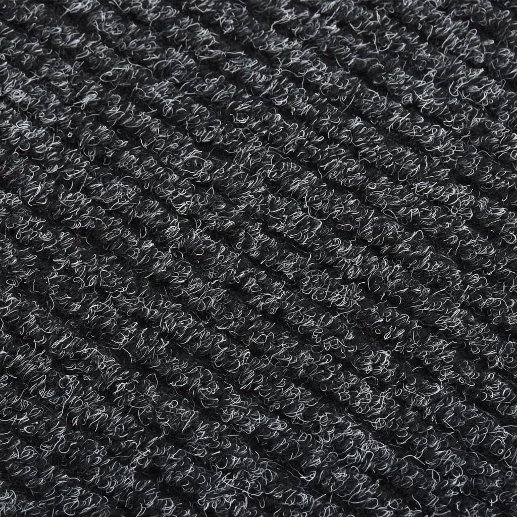 Teppichläufer Grau 80 x 150 cm Stoff