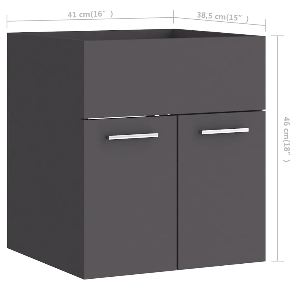 2-tlg. Badmöbel-Set Weiß Holzwerkstoff