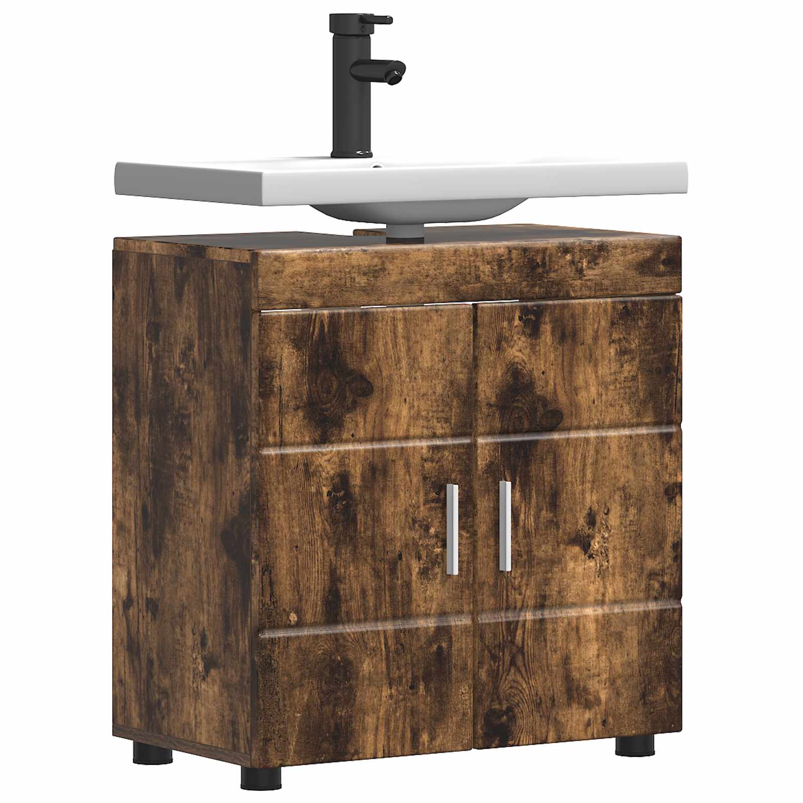 Badezimmermöbel-Set TULUM 2 pcs Weiß 60 x 34 x 63 cm