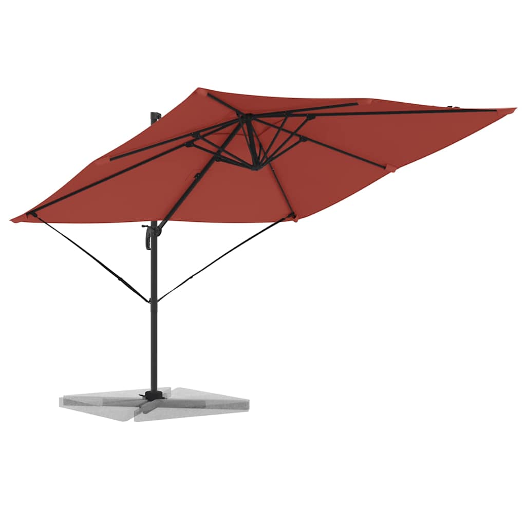 Roma Parasol Beige 286 x 284 x 265 cm Aluminium und Polyester