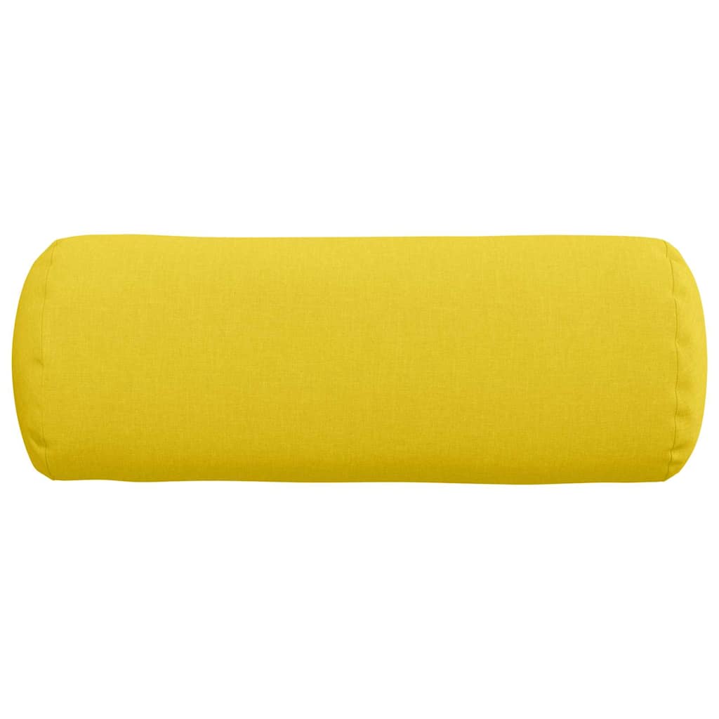 Bolsterkissen 2 Stück Hellgrau Ø 15 x 40 cm Stoff