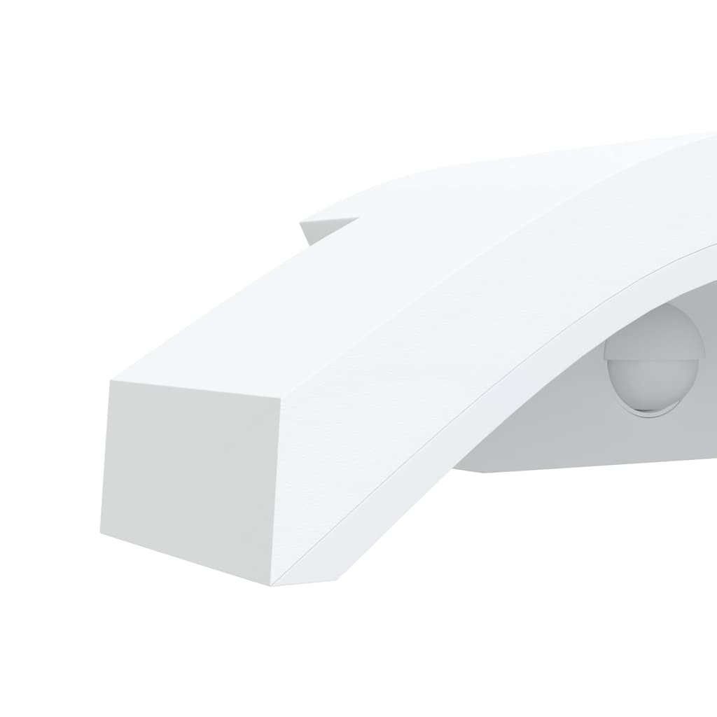 LED-Außenwandleuchten 2 Stk. Schwarz Aluminiumdruckguss
