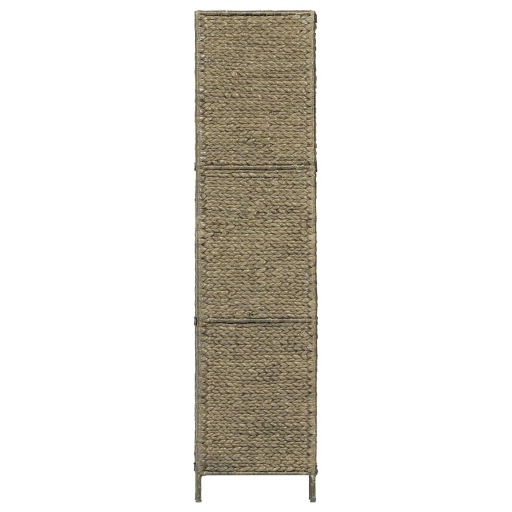5-teiliger Paravent Schwarz 193×160 cm Wasserhyazinthe