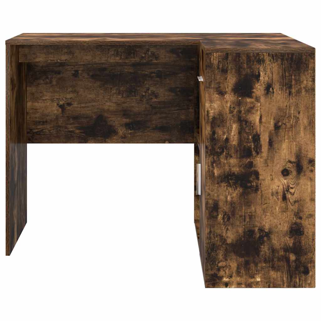Eck-Schreibtisch Schwarz Eichen-Optik 102 x 88 x 75 cm