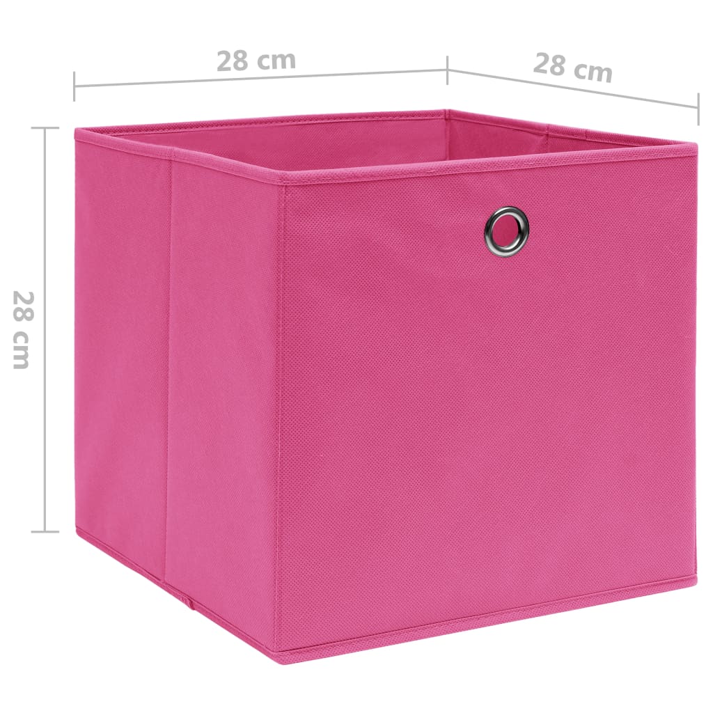 Aufbewahrungsboxen mit Deckeln 10 Stk. 28x28x28 cm Schwarz