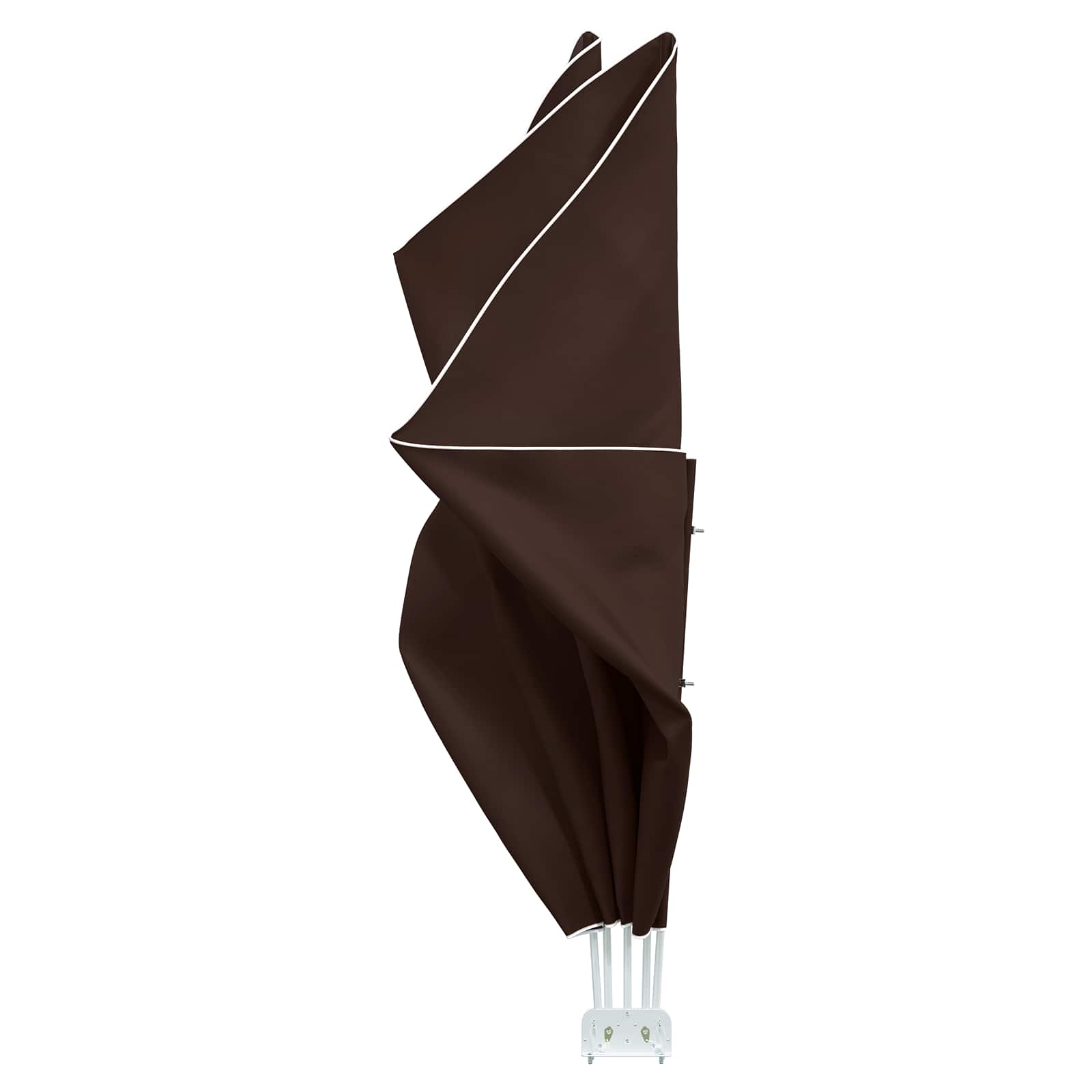 Faltbarer Balkonfächer Grau 210×210 cm