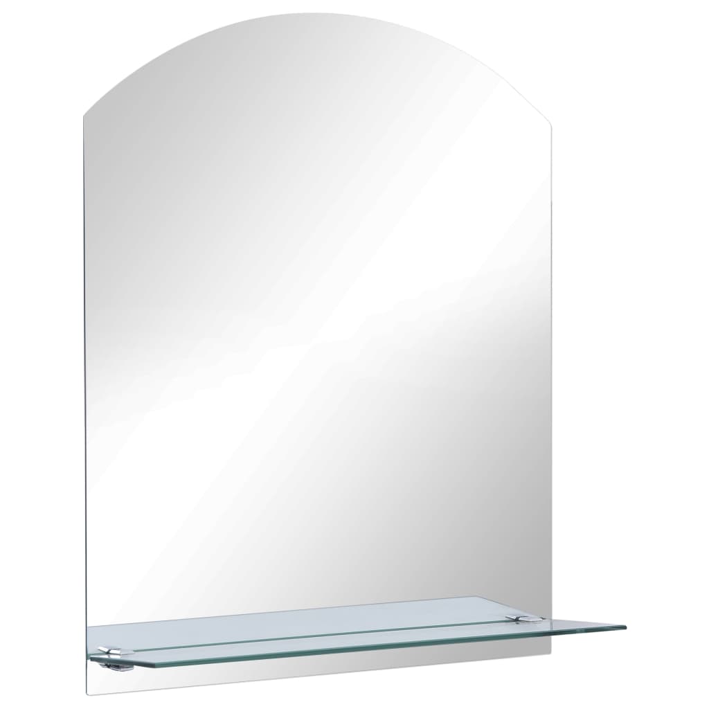 Wandspiegel mit Regal 20×40 cm Hartglas
